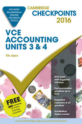 Cambridge Checkpoints VCE Accounting Units 3&4 2016 and Quiz Me More