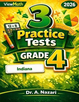 3 Indiana ILEARN Grade 4 Math Practice Tests: Full-Length Test Prep with Detailed Answer Explanations