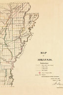 Arkansas Vintage Map Field Journal Notebook, 50 pages/25 sheets, 4x6