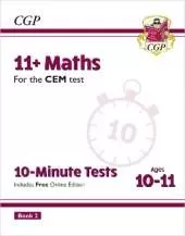 11+ CEM 10-Minute Tests: Maths - Ages 10-11 Book 2 (with Online Edition): for the 2025 exams
