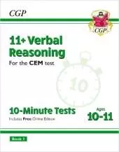 11+ CEM 10-Minute Tests: Verbal Reasoning - Ages 10-11 Book 1 (with Online Edition): for the 2025 exams