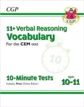 11+ CEM 10-Minute Tests: Verbal Reasoning Vocabulary - Ages 10-11 (with Online Edition): for the 2025 exams
