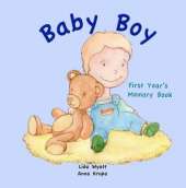 Baby Boy First Year's Memory Book: Light hair light skin