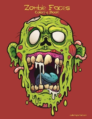 Zombie Faces Coloring Book