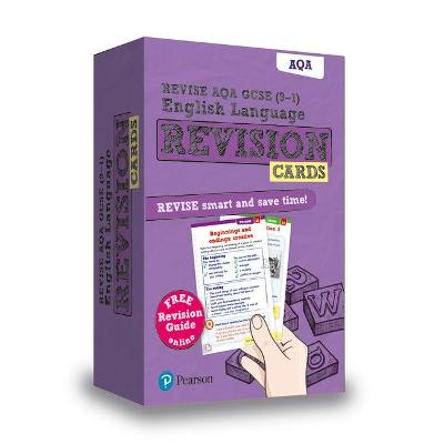 Pearson REVISE AQA GCSE English Revision Cards (with free online Revision Guide) - 2023 and 2024 exams