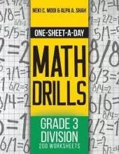 One-Sheet-A-Day Math Drills: Grade 3 Division - 200 Worksheets (Book 8 of 24)