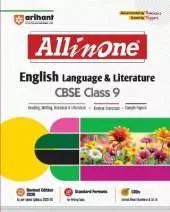 Arihant All in One English Language & Literature Class 9 for CBSE Exams 2025-26 as per latest syllabus CBQs, Focused Theory, Reading, Writing, Grammar & Literature, Review Exercises, Sample Papers