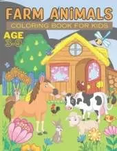 Farm Animals Coloring Book for Kids: 25 Beautiful Pages for Kids Ages 3-9, For Boys and Girls Who Love Farm Animals