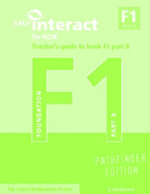 SMP Interact for GCSE Teacher's Guide to Book F1 Part B Pathfinder Edition