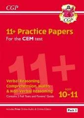 11+ CEM Practice Papers: Ages 10-11 - Pack 3 (with Parents' Guide & Online Edition): for the 2025 exams