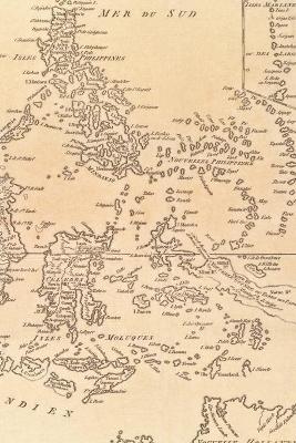 Indonesia, the Philippines, and Malaysia Vintage Map Field Journal Notebook, 50 pages/25 sheets, 4x6