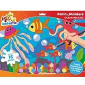 Art Fantastic Paint-by-Numbers Landscape Kit: Ocean Wildlife
