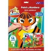 Art Fantastic Paint-by-Numbers 3-in-1 Kit: Wild Animals