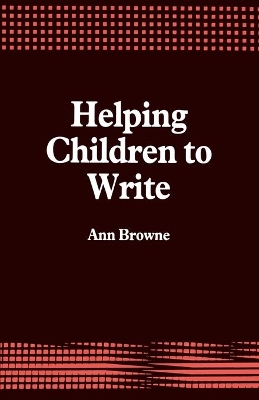 Helping Children to Write