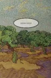 July 2020-July 2021 Academic Year Weekly and Monthly Planner Full of Inspirational Quotes With a Cover Featuring 1889 Olive Tree Oil Painting by Vincent van Gogh, Perfect Bound Like a 5.25 x 8 Book