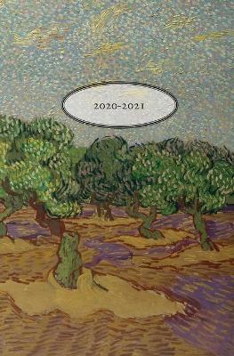 July 2020-July 2021 Academic Year Weekly and Monthly Planner Full of Inspirational Quotes With a Cover Featuring 1889 Olive Tree Oil Painting by Vincent van Gogh, Perfect Bound Like a 5.25 x 8 Book