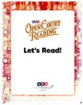Open Court Reading, Little Book 1: Let's Read!, Grade 1