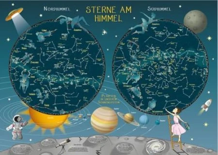 Stars in the Sky wall map