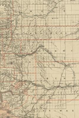 Colorado Vintage Map Field Journal Notebook, 50 pages/25 sheets, 4x6