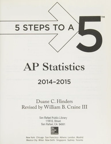 5 Steps to a 5 AP Statistics, 2014-2015 Edition