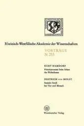Primarprozesse Beim Sehen der Wirbellosen / Sozialer Stress bei Tier und Mensch