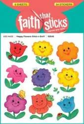 Happy Flowers Stick-N-Sniff - Faith That Sticks Stickers