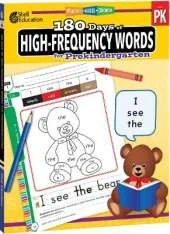 180 Days™: High-Frequency Words for Prekindergarten: Practice, Assess, Diagnose