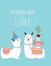 Coloring book with lama: A Hilarious Fun Coloring Gift Book for Llama Lovers & Adults Relaxation with Stress Relieving Llama Designs and Funny Cute Llama Quotes