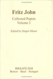 Fritz John Collected Papers: Volume 2