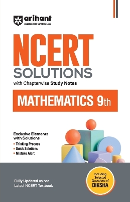 Arihant NCERT Solutions for Class 9th Mathematics with Chapterwise Study Notes including Selected Questions of DIKSHA App Fully updated as per latest NCERT Textbook