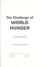 Challenge of World Hunger