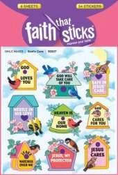 God's Care - Faith That Sticks Stickers