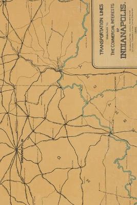 Indianapolis, Indiana Vintage Map Field Journal Notebook, 50 pages/25 sheets, 4x6