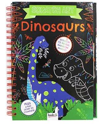 Dinosaurs: Scratch Art