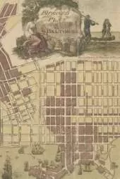 Baltimore, Maryland Vintage Map Field Journal Notebook, 50 pages/25 sheets, 4x6
