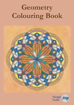 Geometry Colouring Book: Relaxing Colouring with Coloured Outlines and Appendix of Virtue Cards