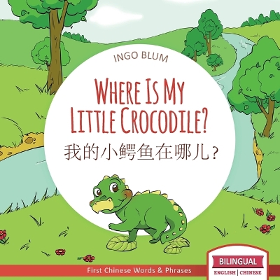 Where Is My Little Crocodile? - 我的小鳄鱼在哪儿？: Bilingual Children's Book Chinese English with Coloring Pics