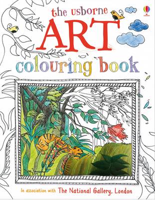Art colouring Book with stickers