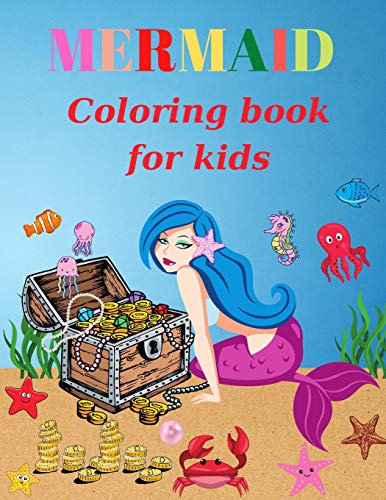 Mermaid Coloring Book For Kids: Ages 4-8(Coloring Books for Kids)