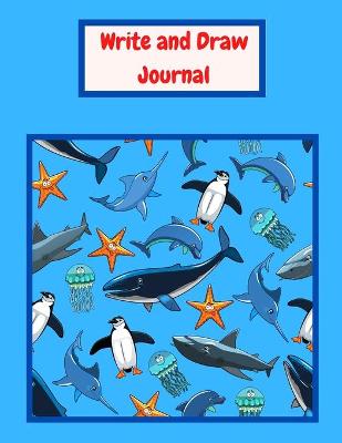 Write and Draw: Draw and Write Composition for boys and girls Grades K-2 School Exercise Book Large size - 8.5 x 11