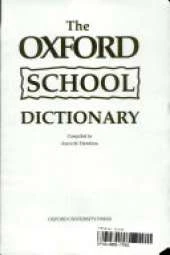 The Oxford School Dictionary