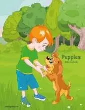 Puppies Coloring Book