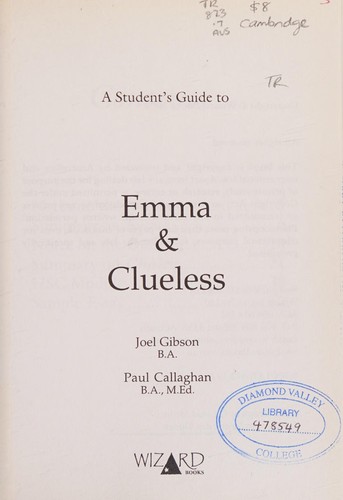 Wizard Study Guide Emma and Clueless