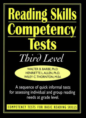 Ready-to-Use Reading Skills Competetency Tests: Third Grade Reading Level, Vol. 4