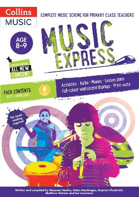 Music Express: Age 8-9 (Book + Download): Complete Music Scheme for Primary Class Teachers
