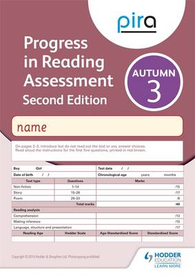 PiRA Test 3, Autumn