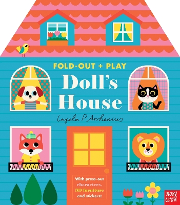 Fold-Out + Play: Doll's House: Build your own 3D house with interactive play pieces and stickers