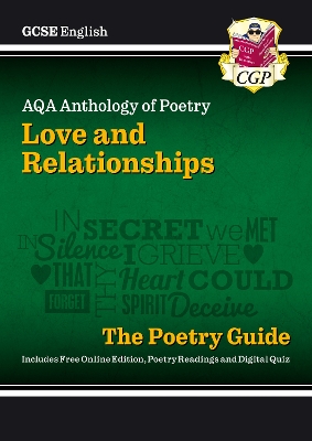 GCSE English AQA Poetry Guide - Love & Relationships Anthology inc. Online Edn, Audio & Quizzes: for the 2025 and 2026 exams