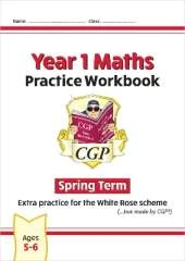 New CGP KS1 Maths Workbook - Year 1 Spring Term (extra practice for the White Rose scheme)