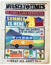SUMMER IS HERE: My First Crinkly Newspaper